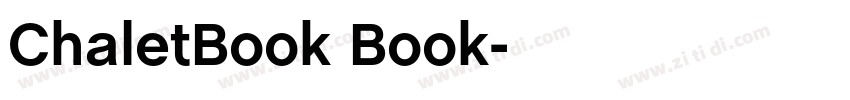 ChaletBook Book字体转换 ChaletBook Book字体转换